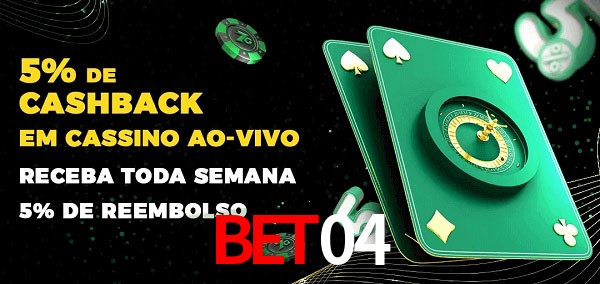Promoções do cassino ao Vivo bet04